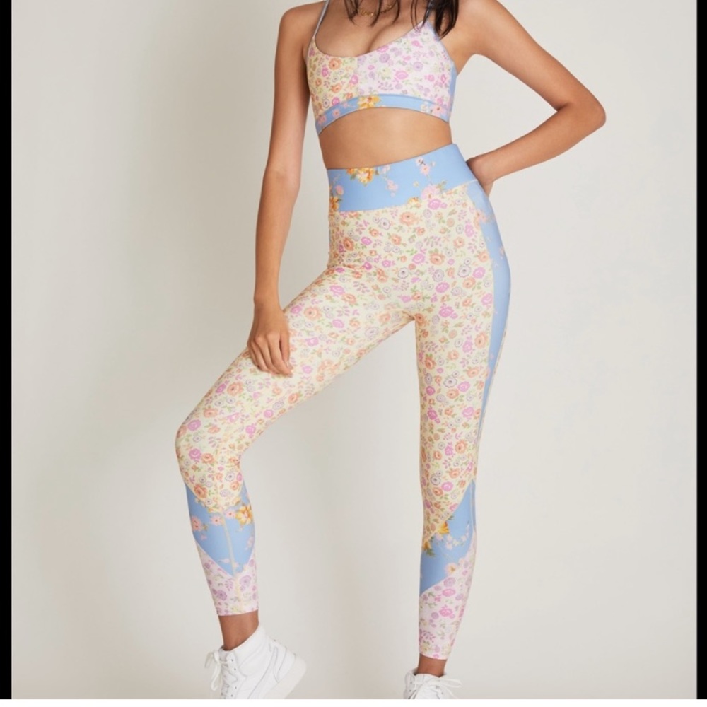 LoveShackFancy x Bandier Set (leggings size *SMALL*, bra size *MEDIUM*)